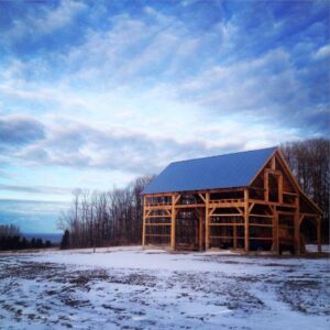 Broken Back Saltbox 36×36-in-MI-403J-Horse-Barn-Frame