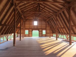 Gambrel 38×56-in-MT-Loft-205H-Loft-Interior-Under-Construction-Agricultural-Farm